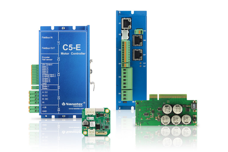 Nanotec controllers for stepper motor & brushless dc motor controllers / drives: Choose the optimal match for your application now! Get a quote for series.